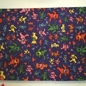 Grateful Dead Bears 3D 90X60  Wall Tapestry